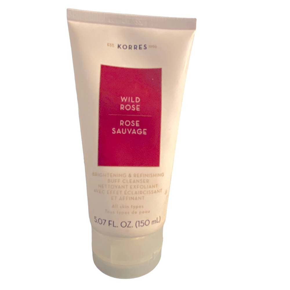 Korres Wild Rose daily brightening & refining buff cleanser 5.07 fl oz